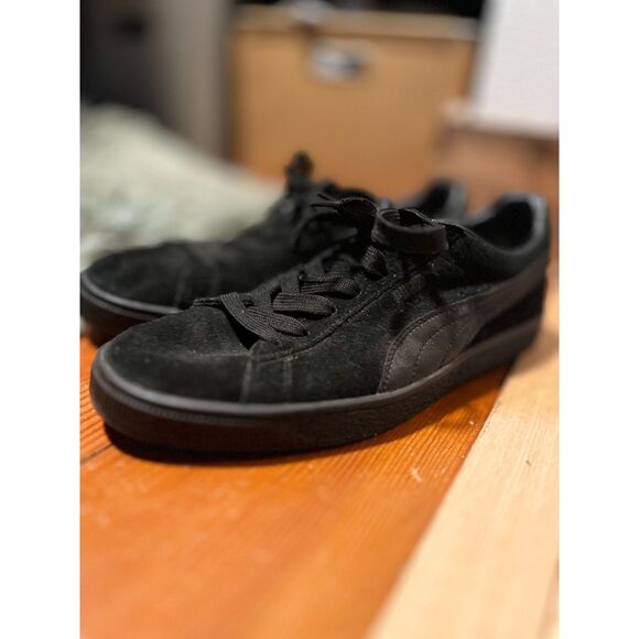 Puma Suede LFS Sneakers – Triple Black – Men’s Size 10.5 - Picture 1 of 7